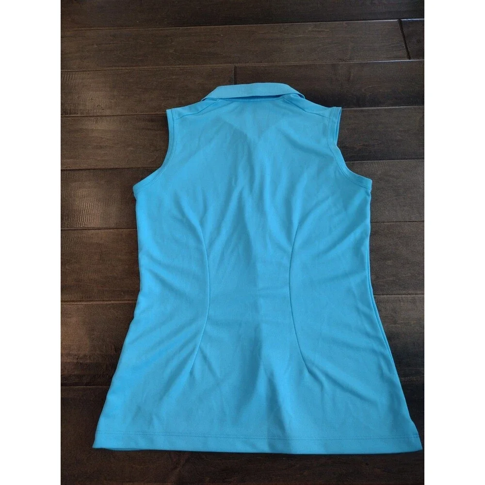 NIKE GOLF Women's Tour Performance sky blue Polo Collared sleeveless top S